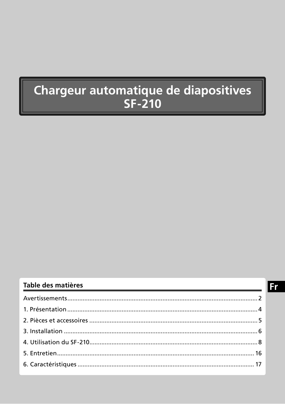 Chargeur automatique de diapositives sf-210 | Nikon SF-210 Slide Feeder Adapter User Manual | Page 53 / 155