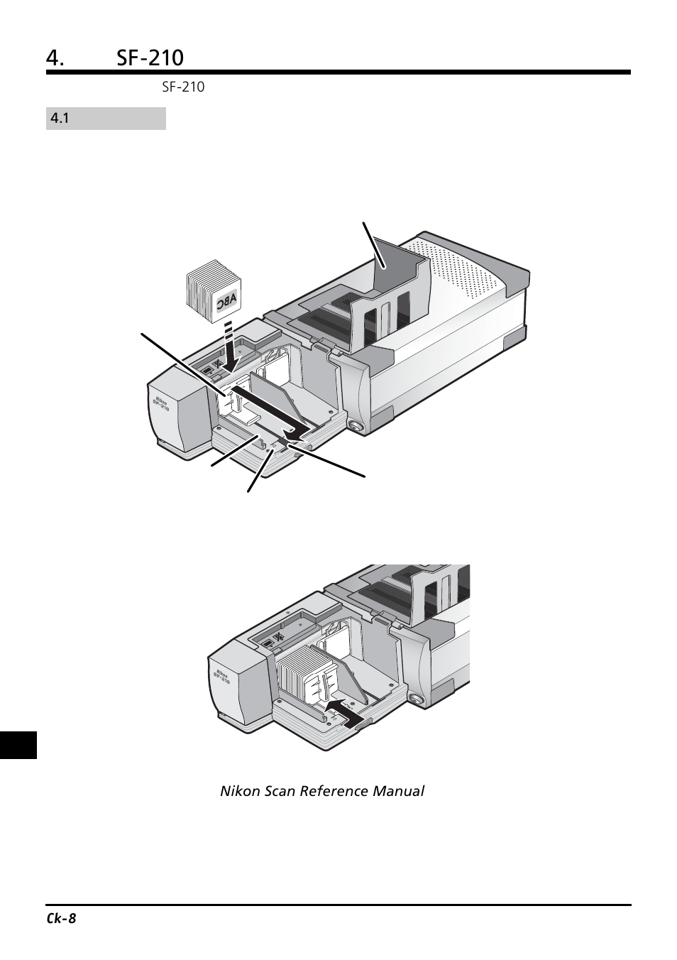 使用sf-210 | Nikon SF-210 Slide Feeder Adapter User Manual | Page 94 / 155