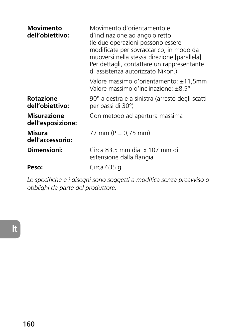 Nikon PC-E Micro NIKKOR 85mm f-2.8D User Manual | Page 160 / 251