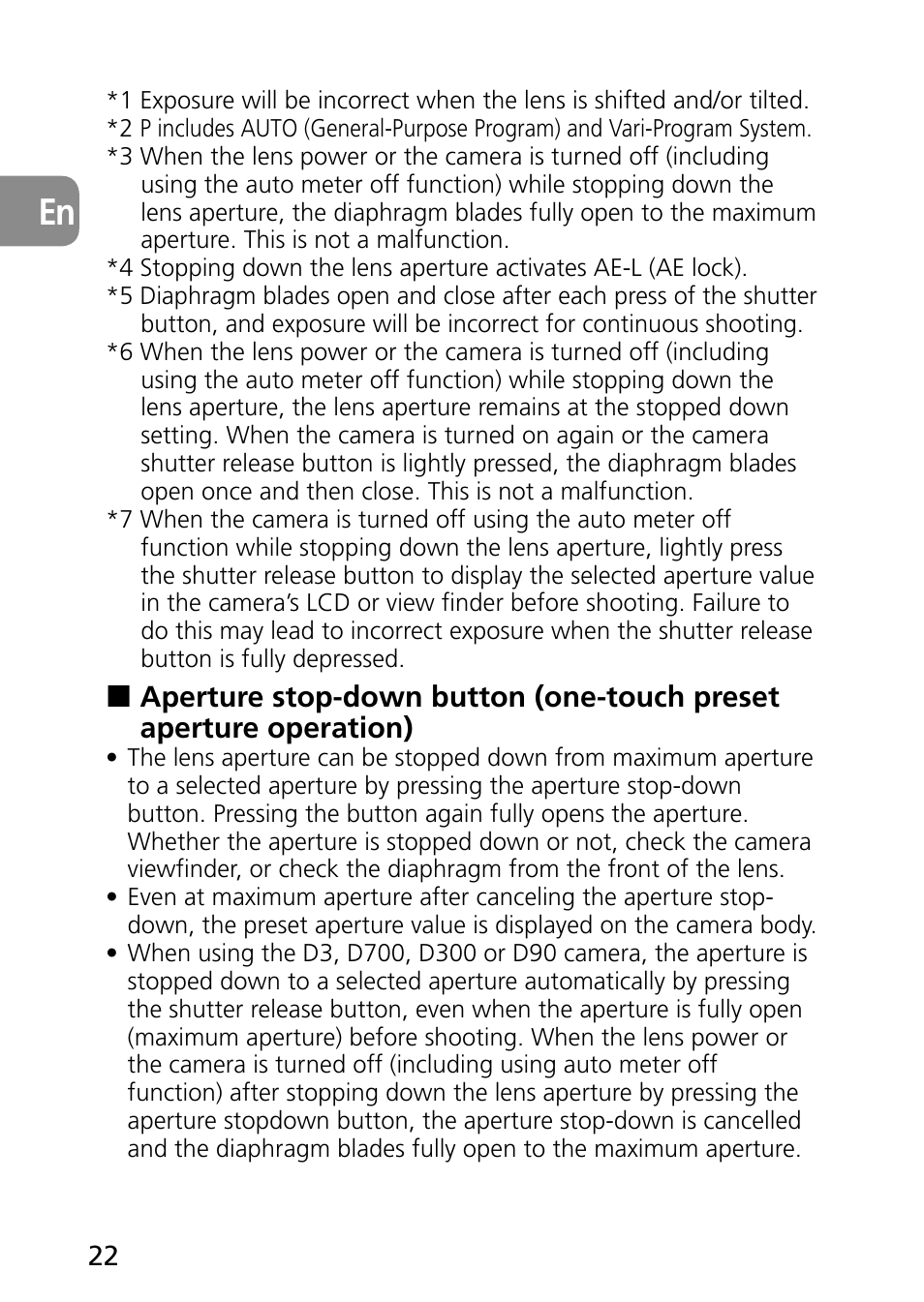 Nikon PC-E Micro NIKKOR 85mm f-2.8D User Manual | Page 22 / 251