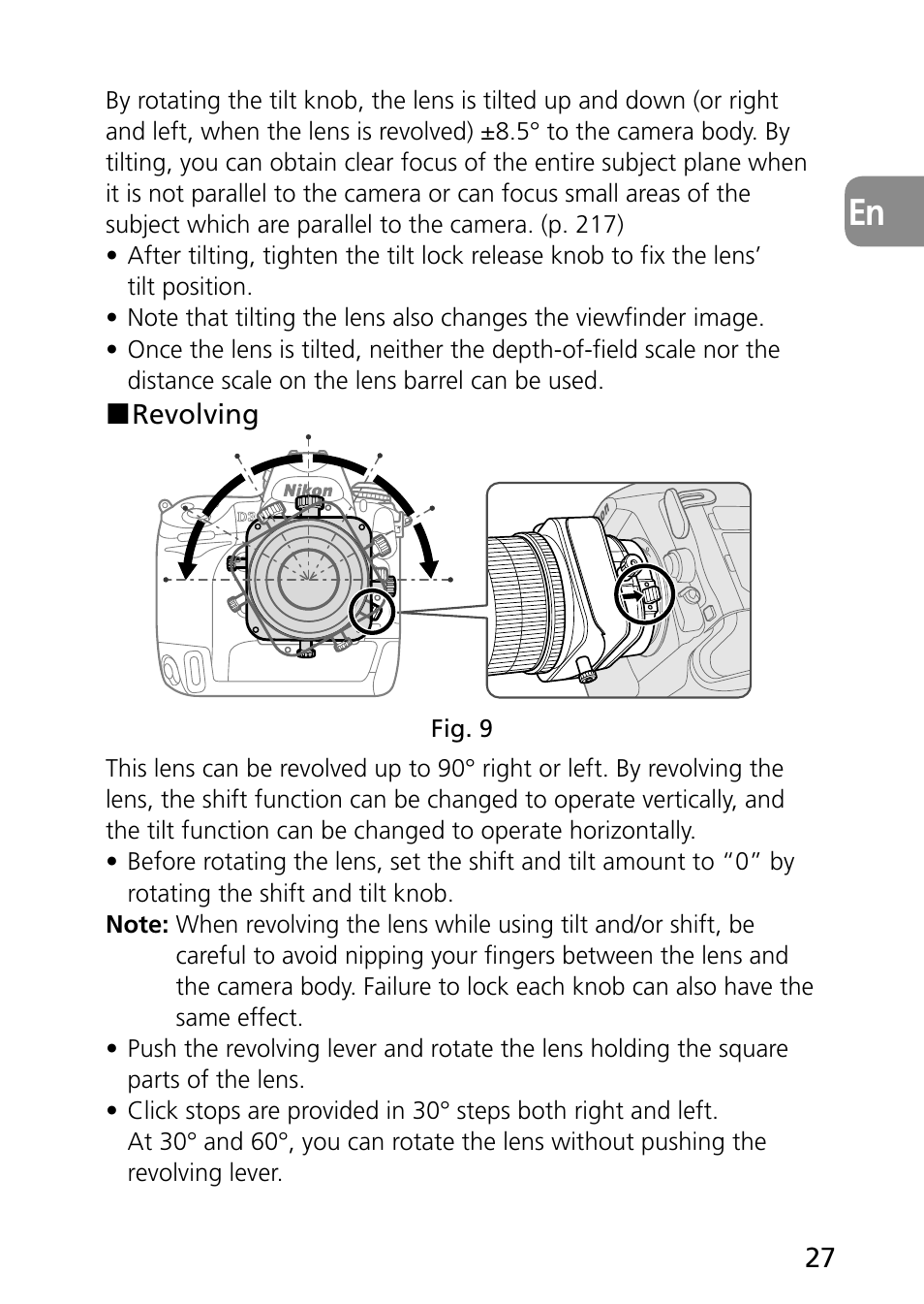 Nikon PC-E Micro NIKKOR 85mm f-2.8D User Manual | Page 27 / 251