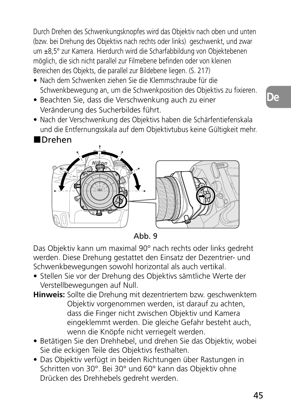 Nikon PC-E Micro NIKKOR 85mm f-2.8D User Manual | Page 45 / 251