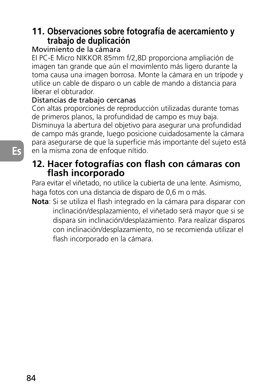 Nikon PC-E Micro NIKKOR 85mm f-2.8D User Manual | Page 84 / 251