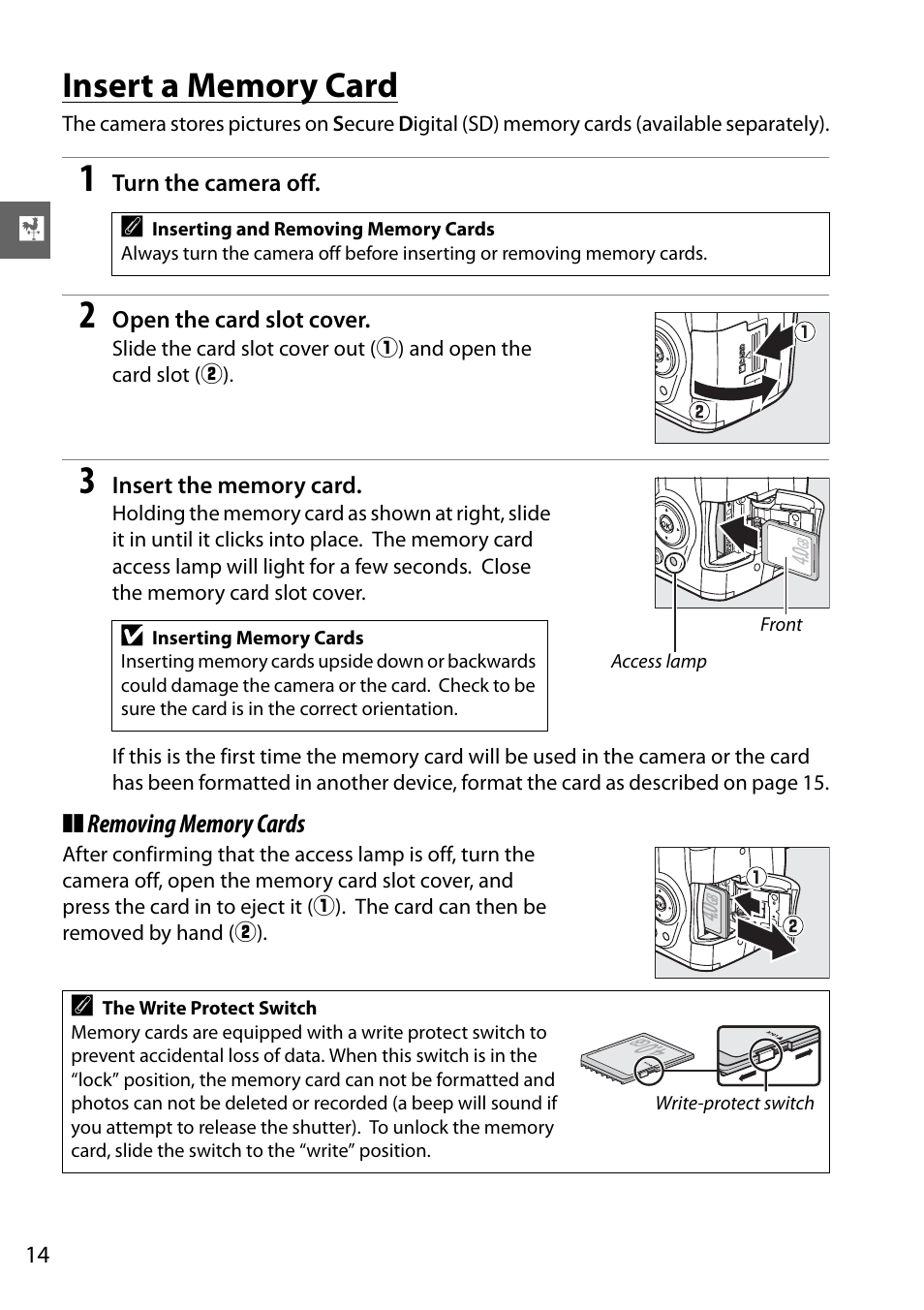 Nikon D3000 User Manual | Page 20 / 68