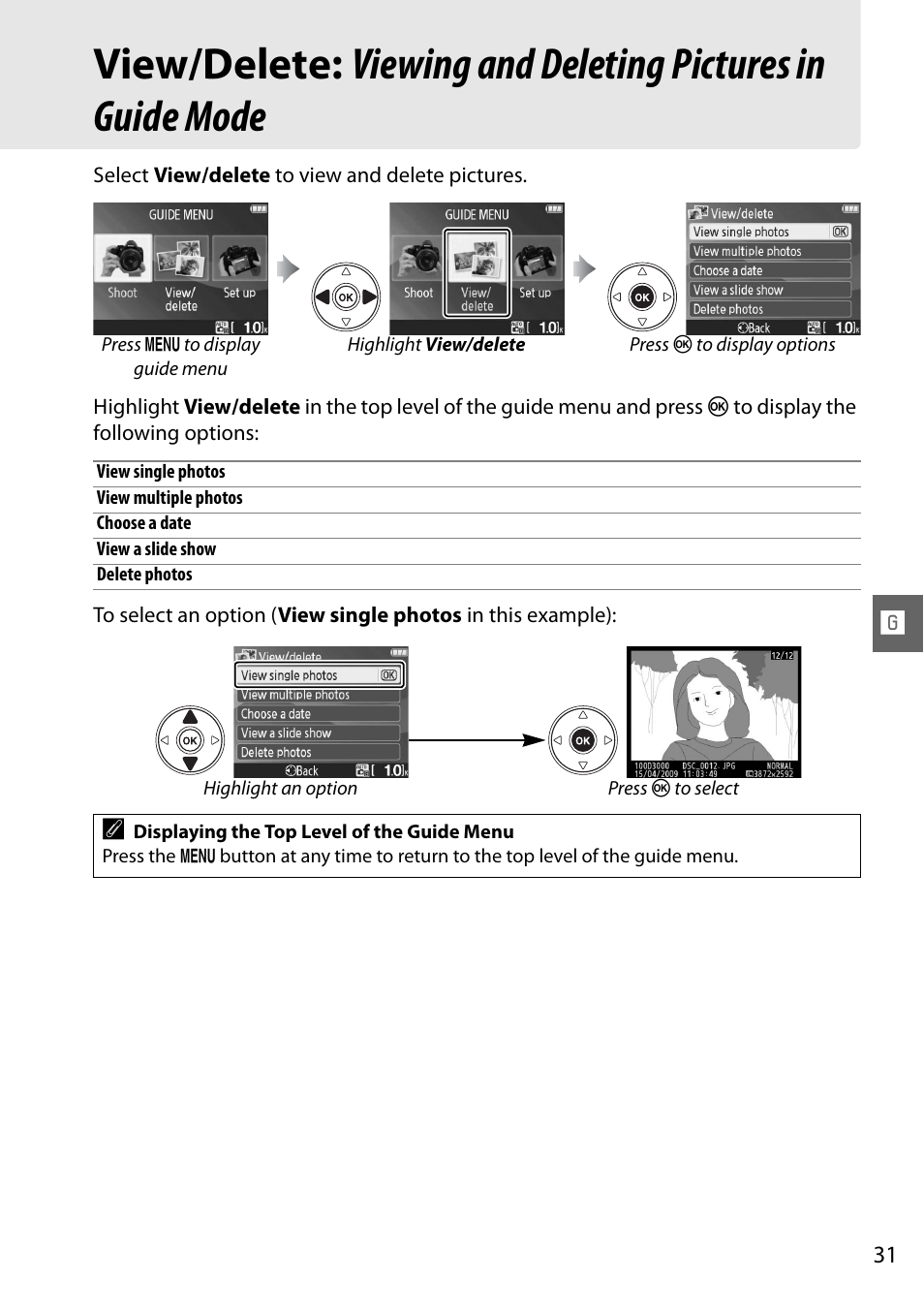 Nikon D3000 User Manual | Page 37 / 68