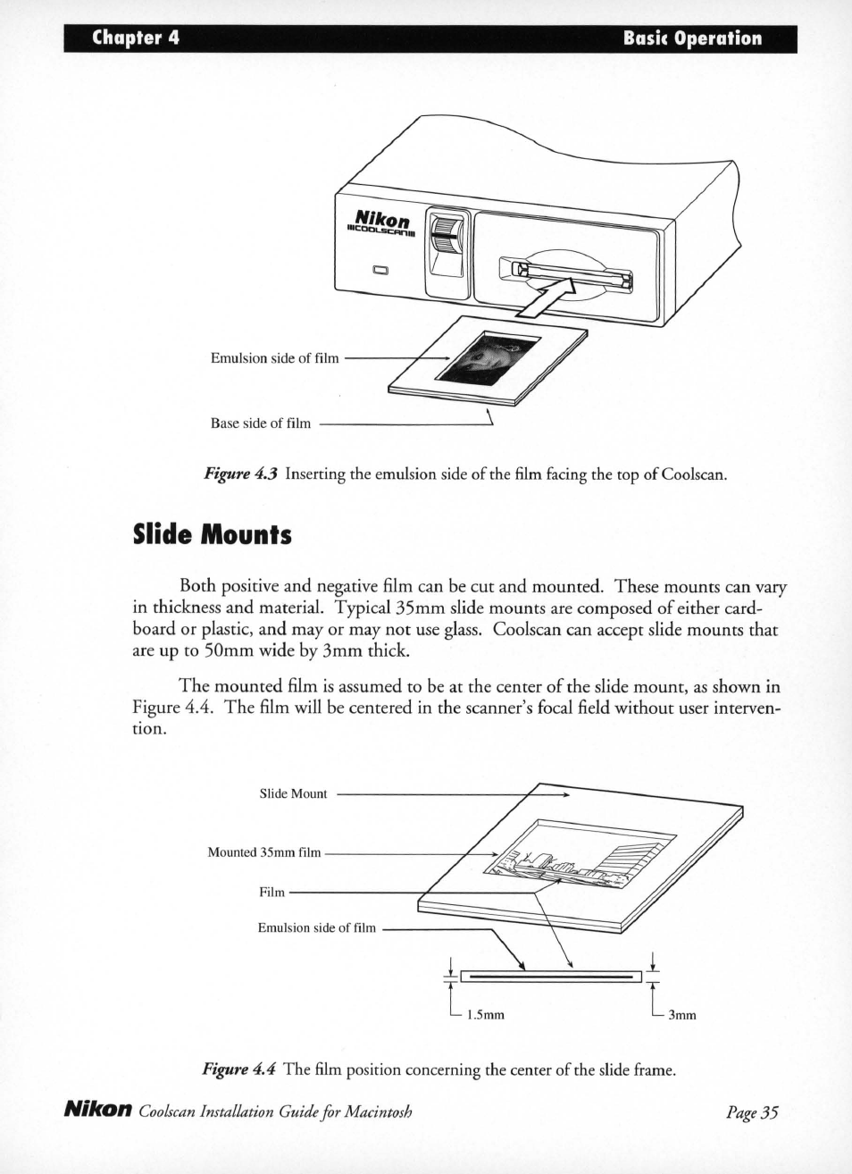Slide mounts | Nikon LS-10 Installation Guide for Macintosh User Manual | Page 42 / 68
