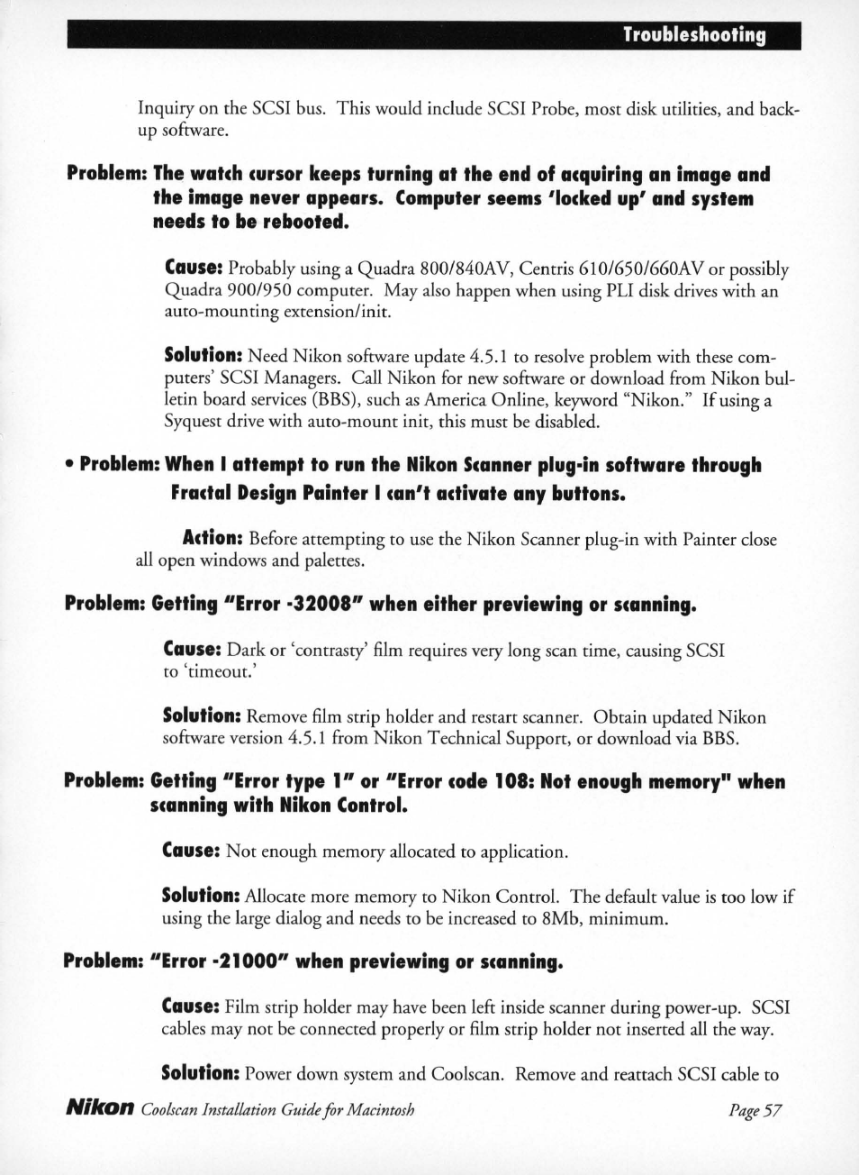 Nikon | Nikon LS-10 Installation Guide for Macintosh User Manual | Page 64 / 68