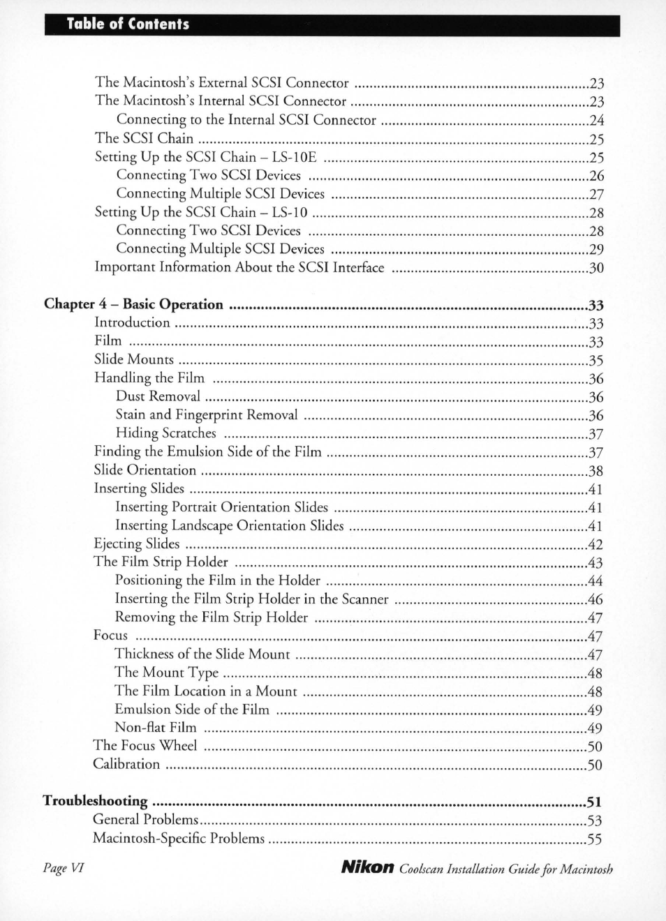 Nikon LS-10 Installation Guide for Macintosh User Manual | Page 7 / 68