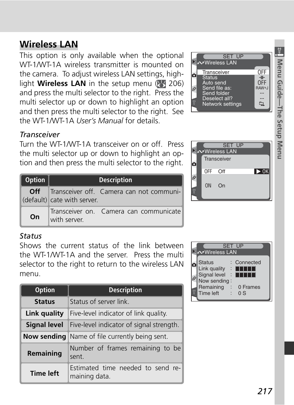 Wireless lan | Nikon D2H User Manual | Page 229 / 264