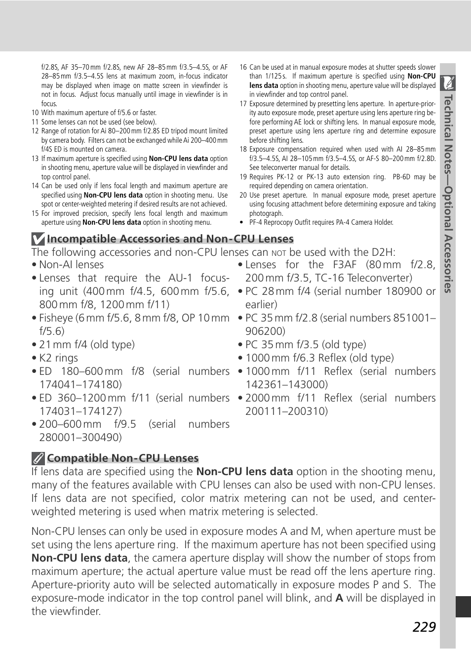 Nikon D2H User Manual | Page 241 / 264