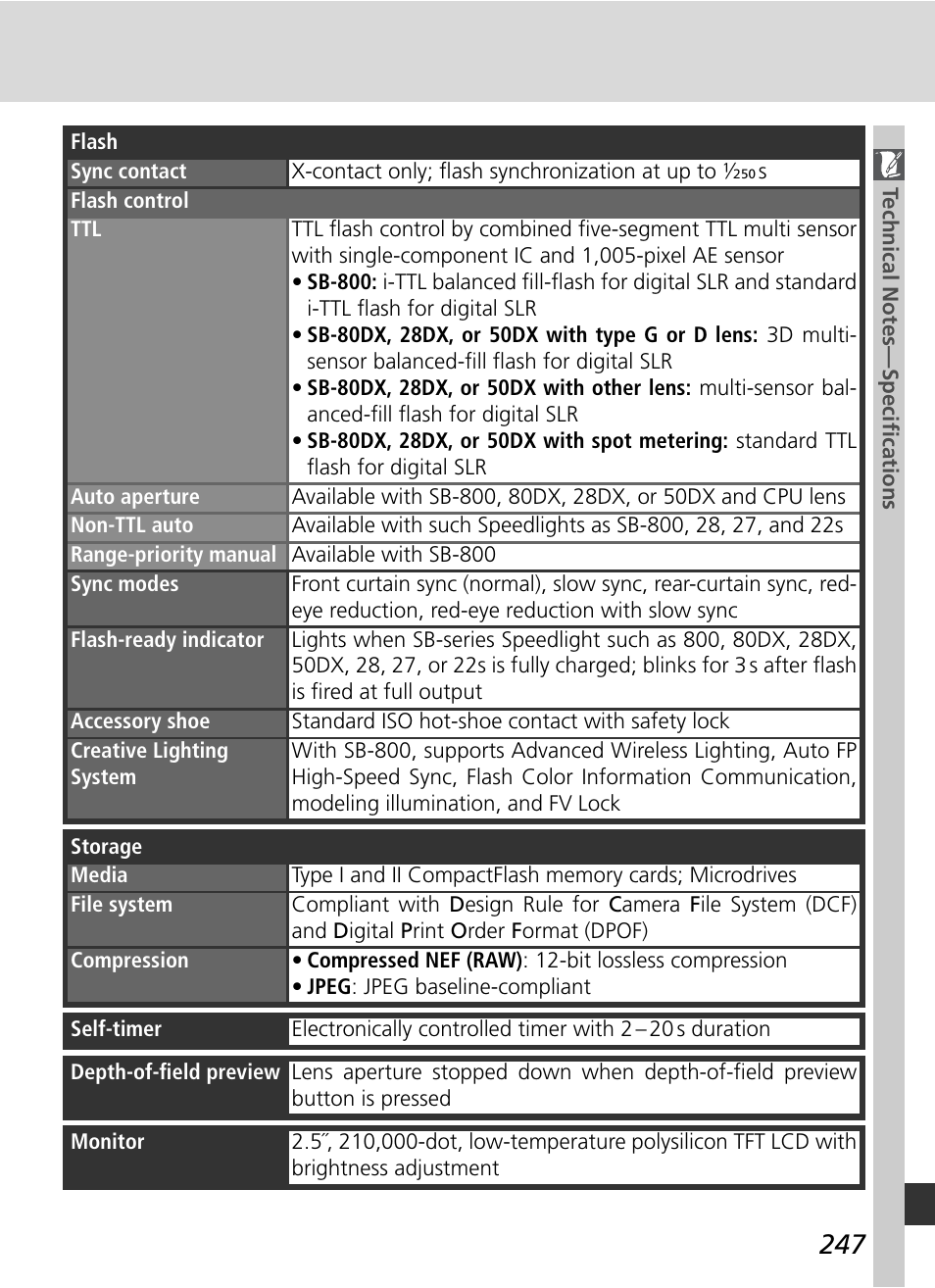 Nikon D2H User Manual | Page 259 / 264