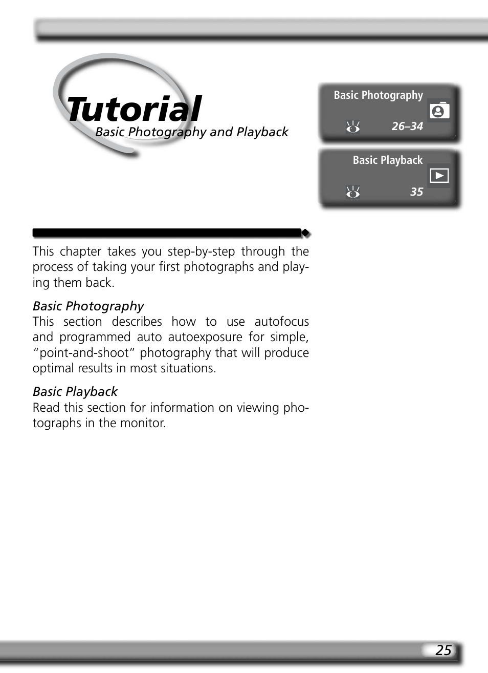 Tutorial | Nikon D2H User Manual | Page 37 / 264