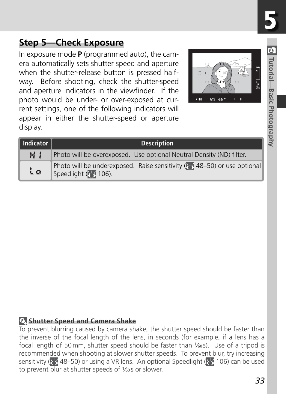 Step 5—check exposure | Nikon D2H User Manual | Page 45 / 264