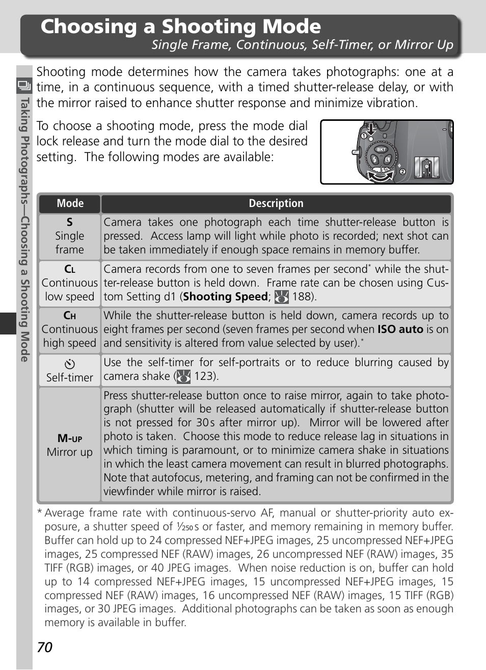 Choosing a shooting mode | Nikon D2H User Manual | Page 82 / 264