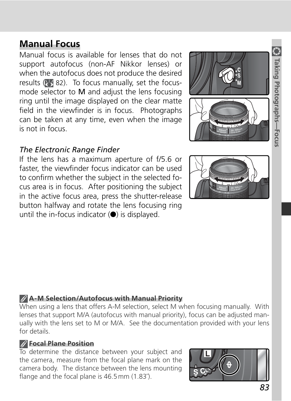 Manual focus | Nikon D2H User Manual | Page 95 / 264