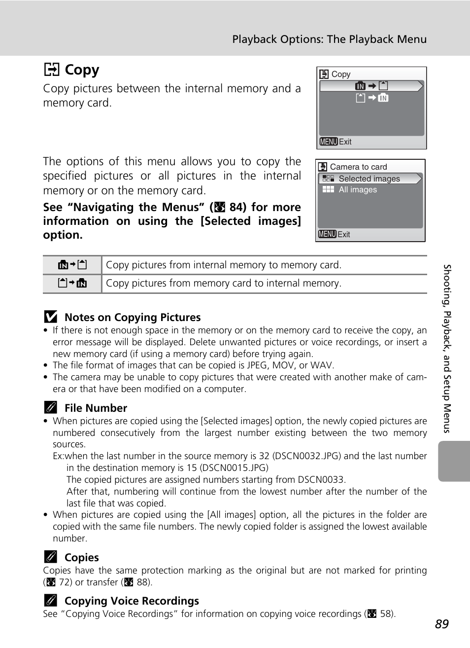 L copy, C 89), Lcopy | Nikon L6 User Manual | Page 101 / 140