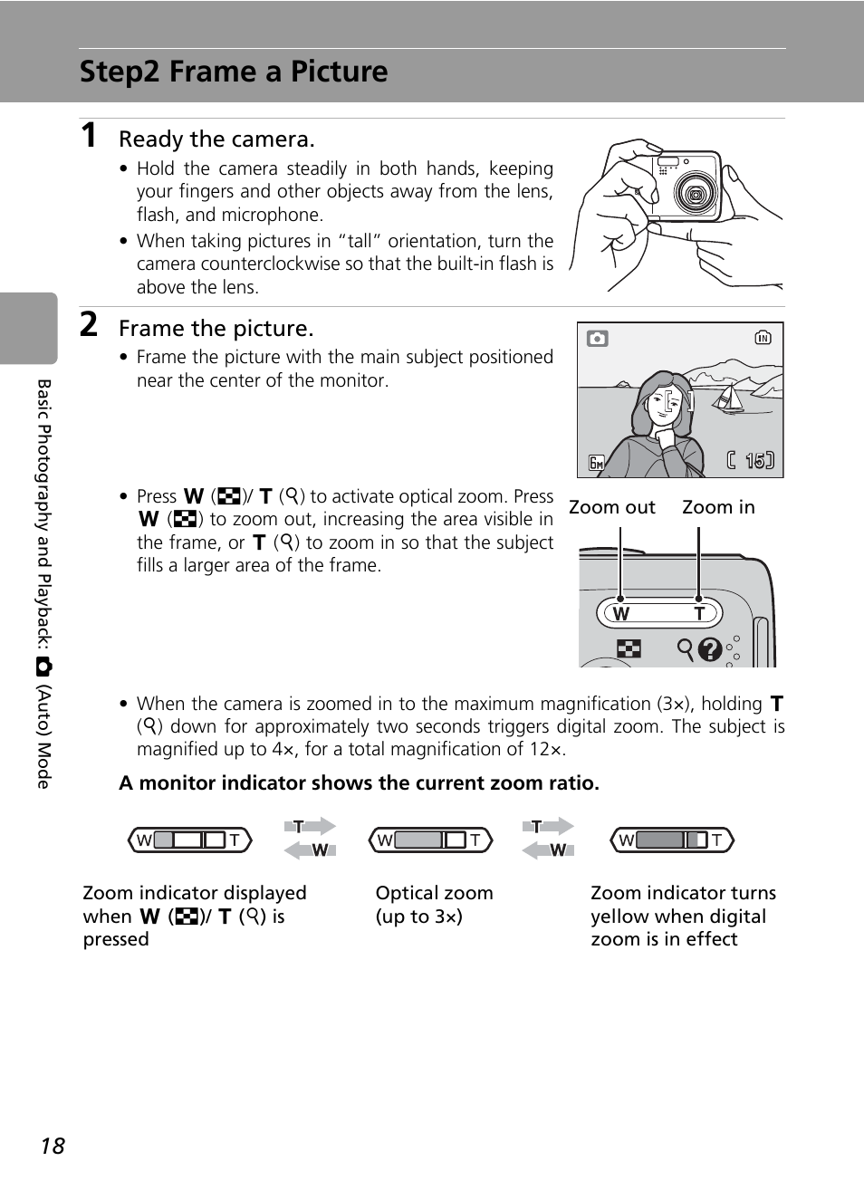 Step2 frame a picture, C 18, C 18) | Nikon L6 User Manual | Page 30 / 140