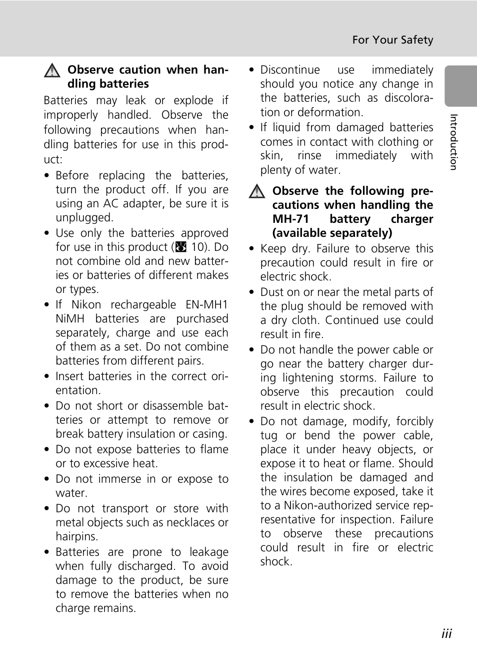 Nikon L6 User Manual | Page 5 / 140