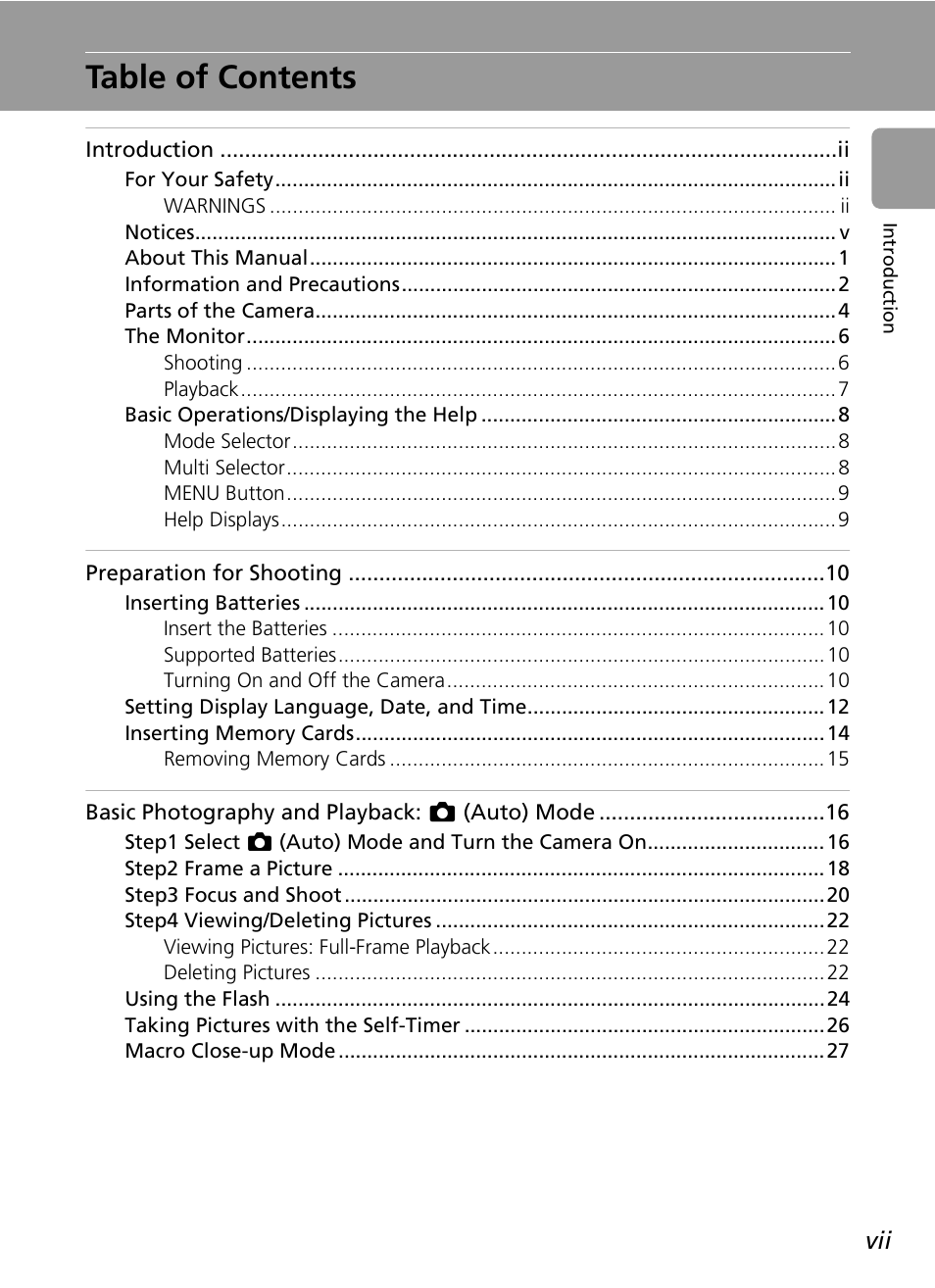 Nikon L6 User Manual | Page 9 / 140