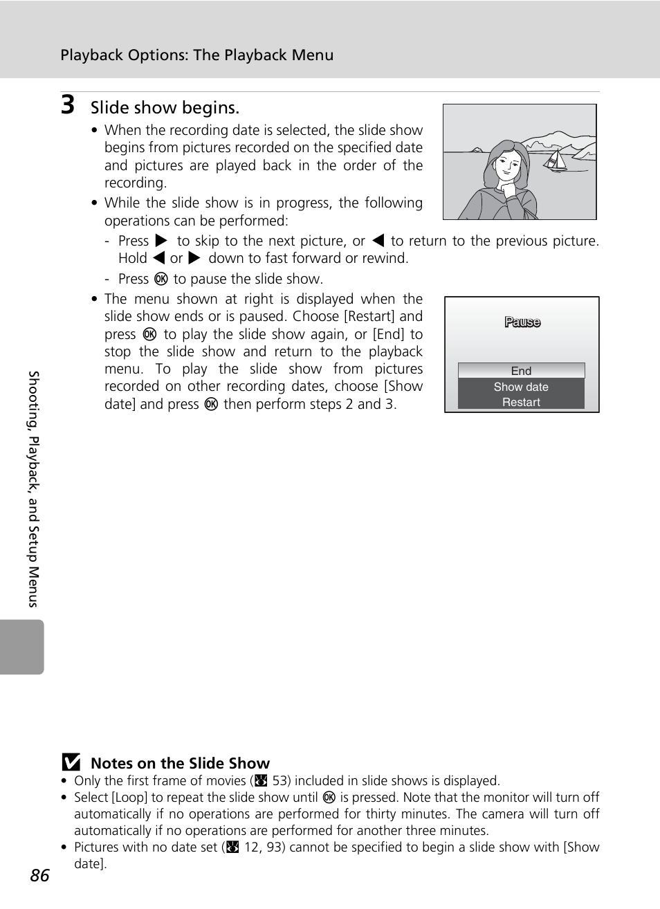 Slide show begins | Nikon L6 User Manual | Page 98 / 140