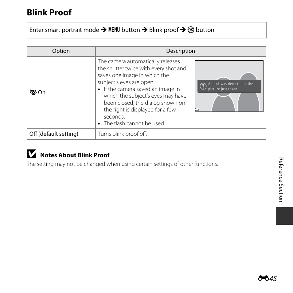 Blink proof | Nikon L620 User Manual | Page 143 / 212