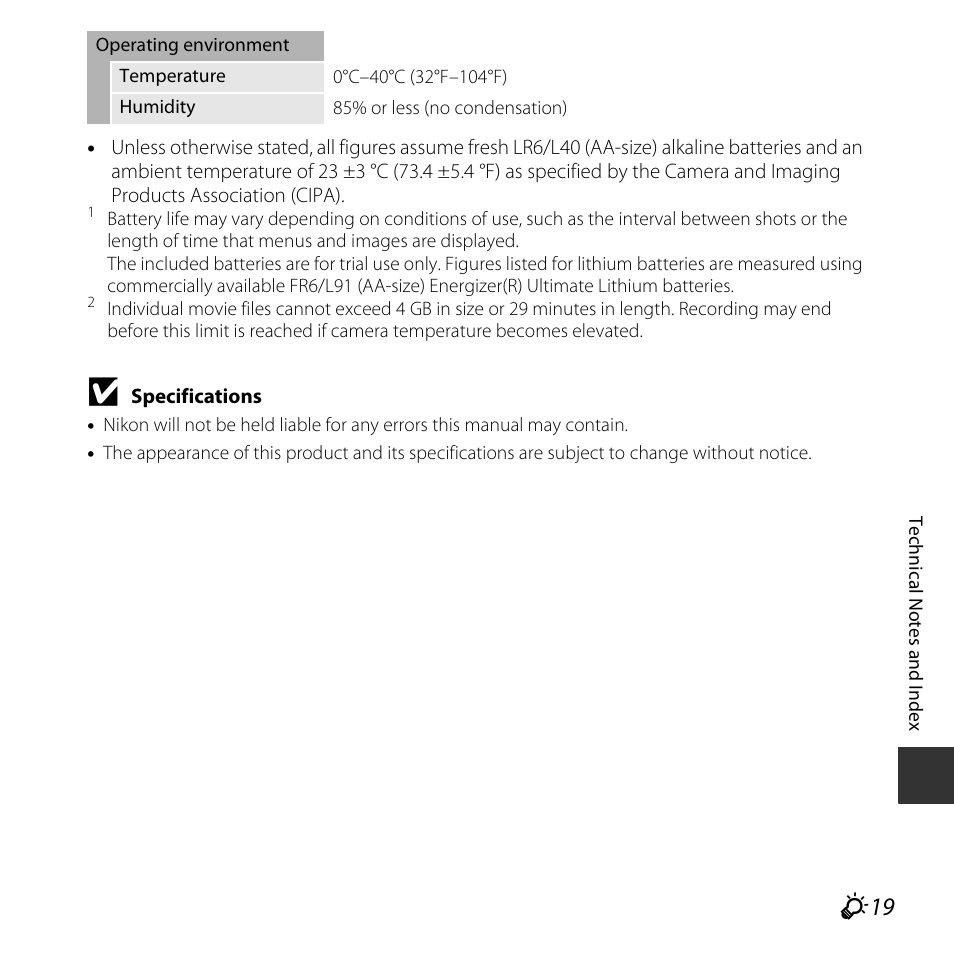 Nikon L620 User Manual | Page 201 / 212