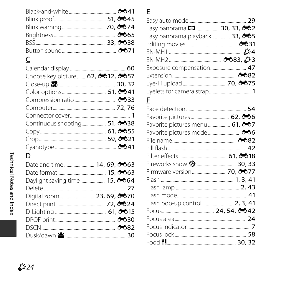 Nikon L620 User Manual | Page 206 / 212