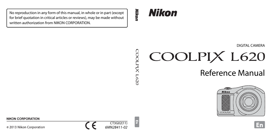 Reference manual | Nikon L620 User Manual | Page 212 / 212