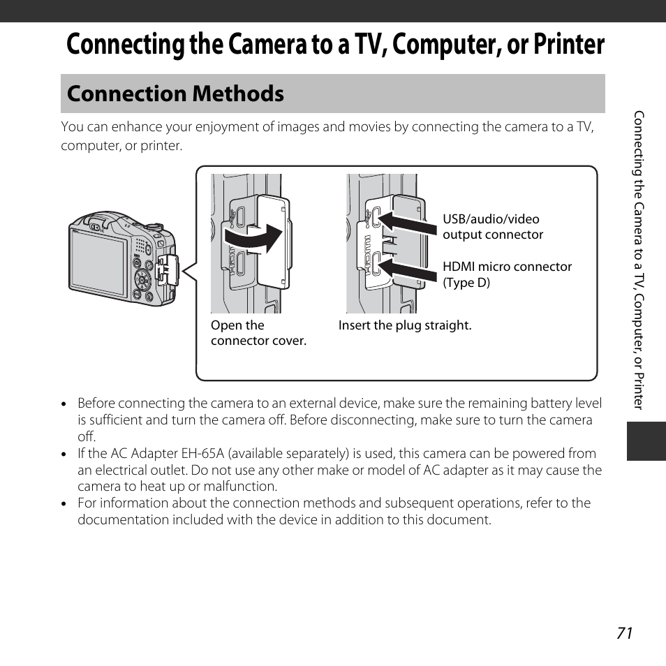 Connection methods | Nikon L620 User Manual | Page 91 / 212