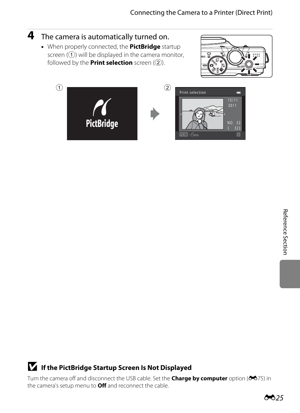 The camera is automatically turned on | Nikon S8200 User Manual | Page 137 / 228