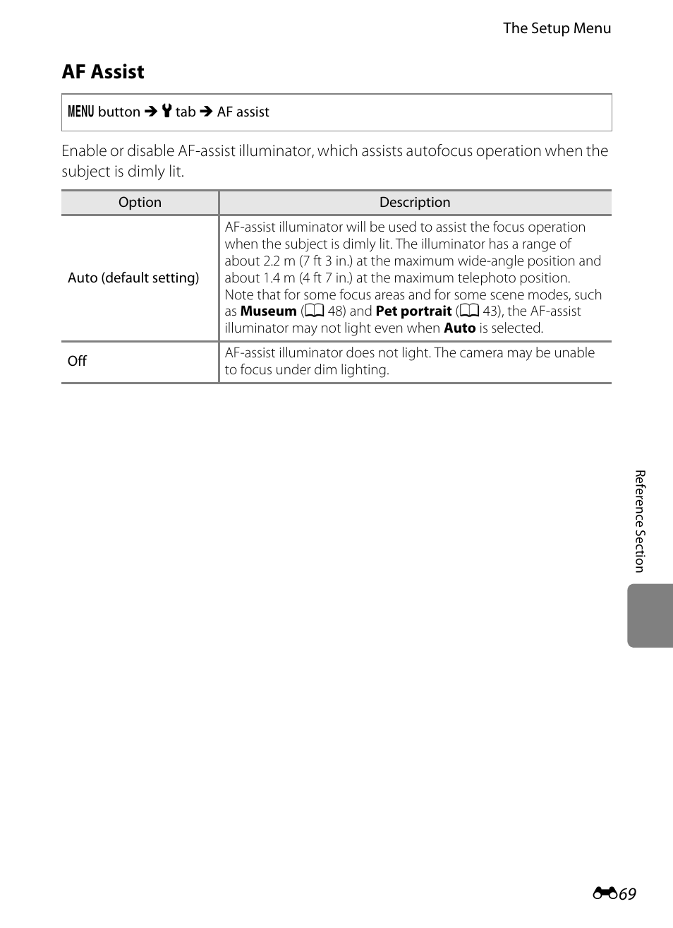 Af assist | Nikon S8200 User Manual | Page 181 / 228