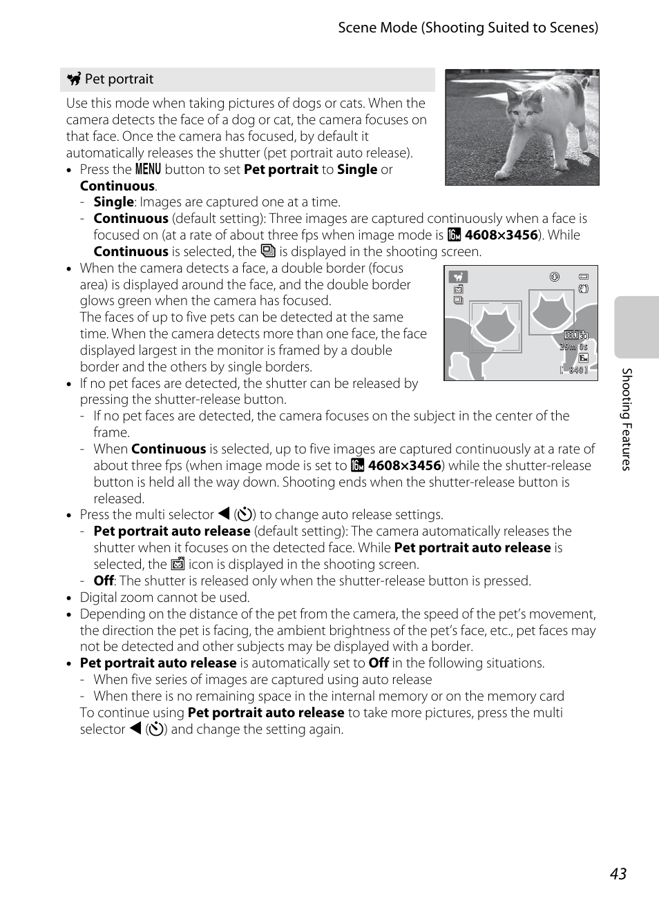 A 43) was d, A 43 | Nikon S8200 User Manual | Page 59 / 228