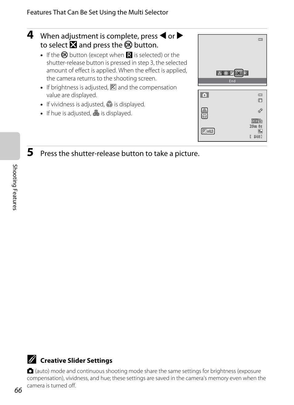 Press the shutter-release button to take a picture | Nikon S8200 User Manual | Page 82 / 228