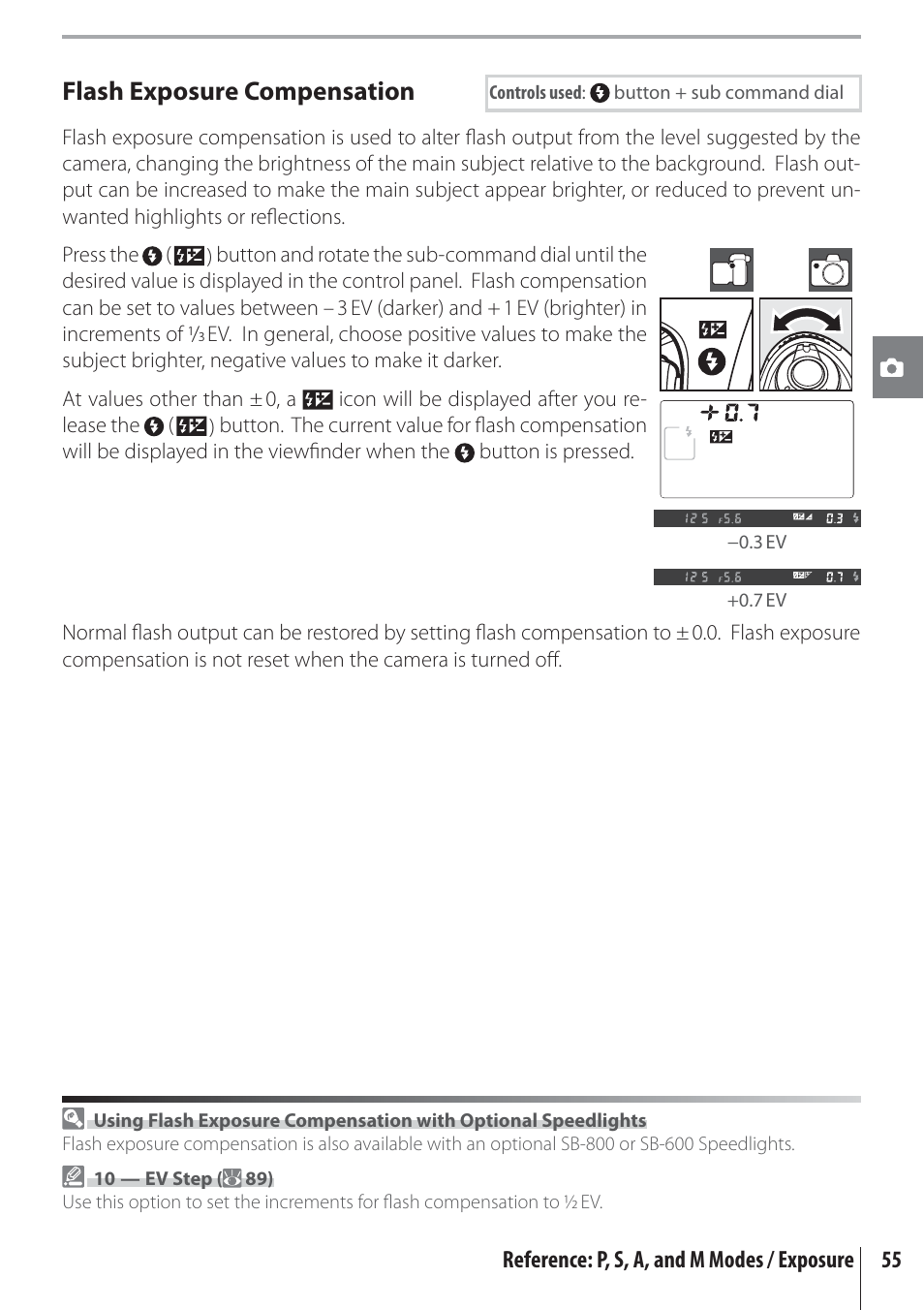 Flash exposure compensation | Nikon D80 User Manual | Page 67 / 162