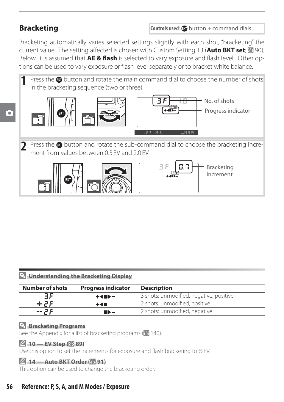 Bracketing | Nikon D80 User Manual | Page 68 / 162