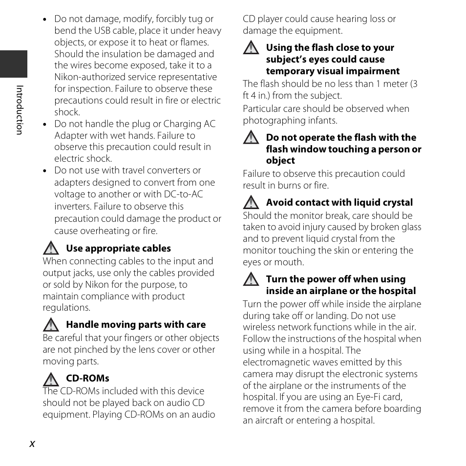 Nikon S3600 User Manual | Page 12 / 208