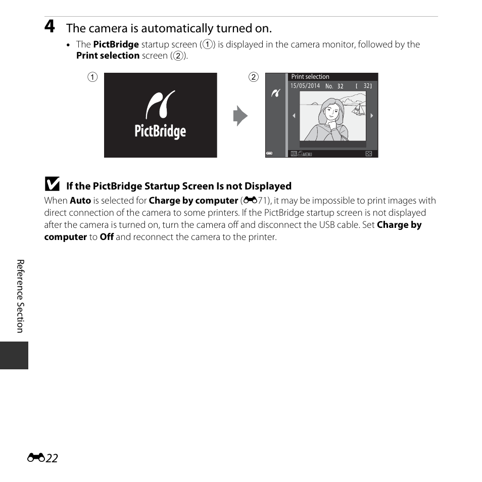 The camera is automatically turned on | Nikon S3600 User Manual | Page 122 / 208