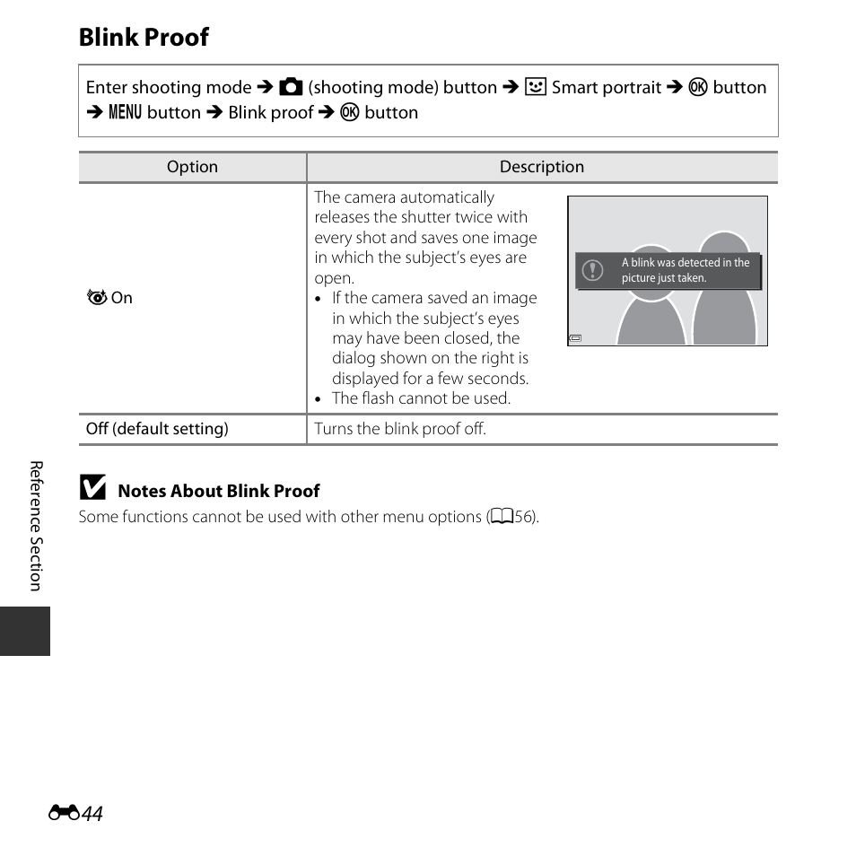 Blink proof | Nikon S3600 User Manual | Page 144 / 208