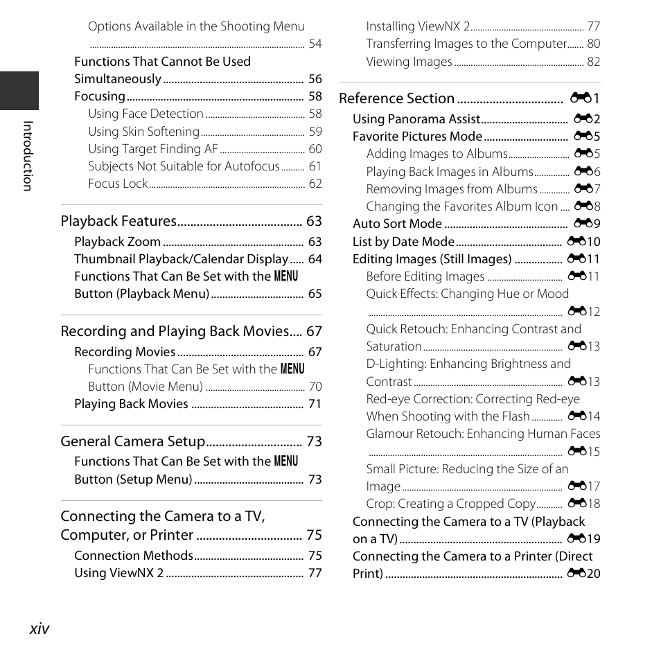 Nikon S3600 User Manual | Page 16 / 208