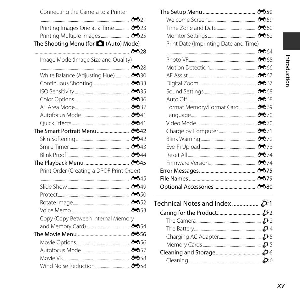 Nikon S3600 User Manual | Page 17 / 208