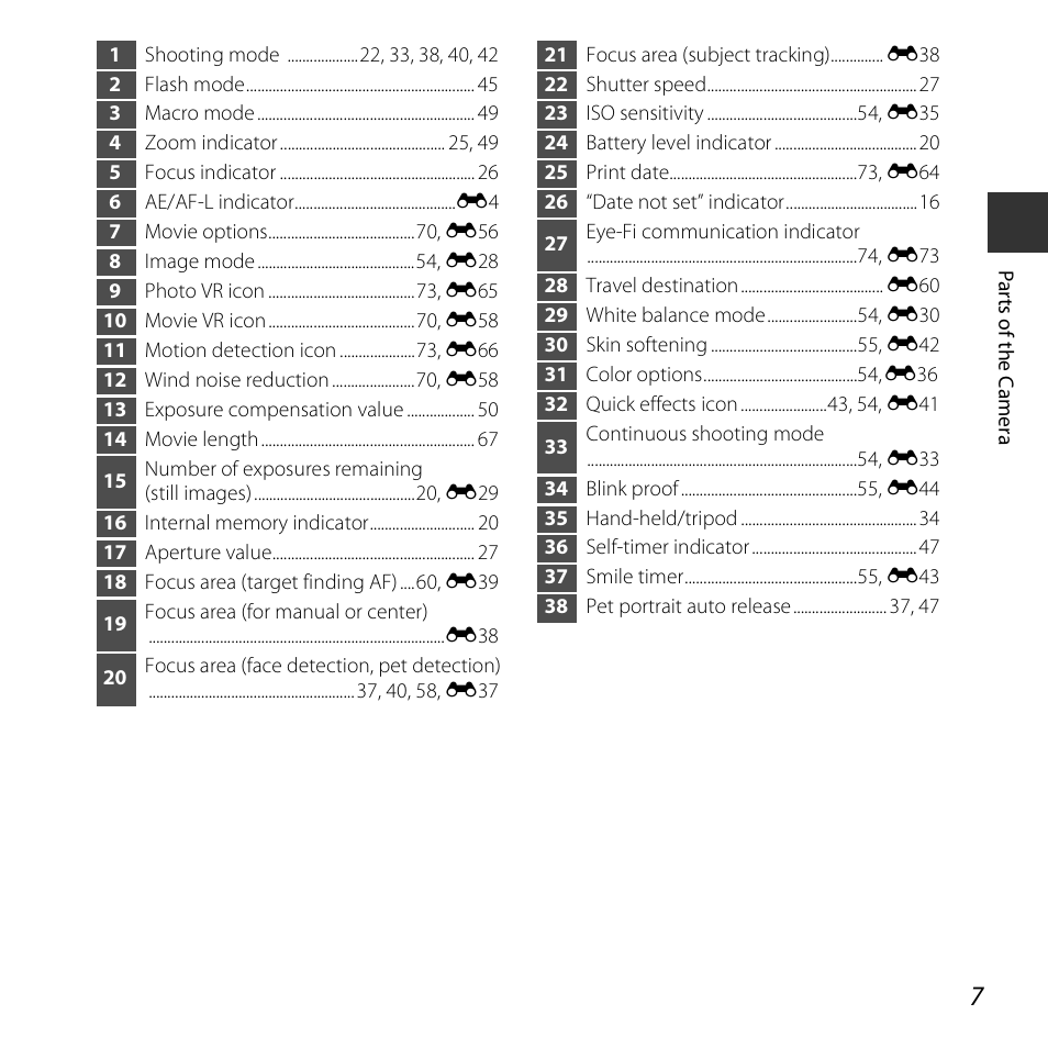 Nikon S3600 User Manual | Page 25 / 208