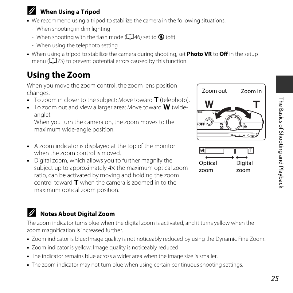 Using the zoom | Nikon S3600 User Manual | Page 43 / 208