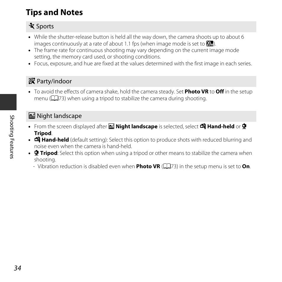 Tips and notes | Nikon S3600 User Manual | Page 52 / 208