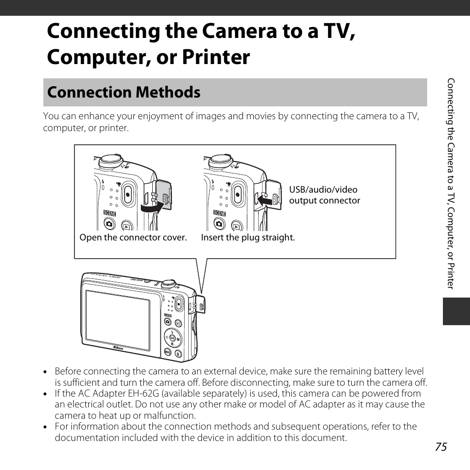 Connection methods | Nikon S3600 User Manual | Page 93 / 208