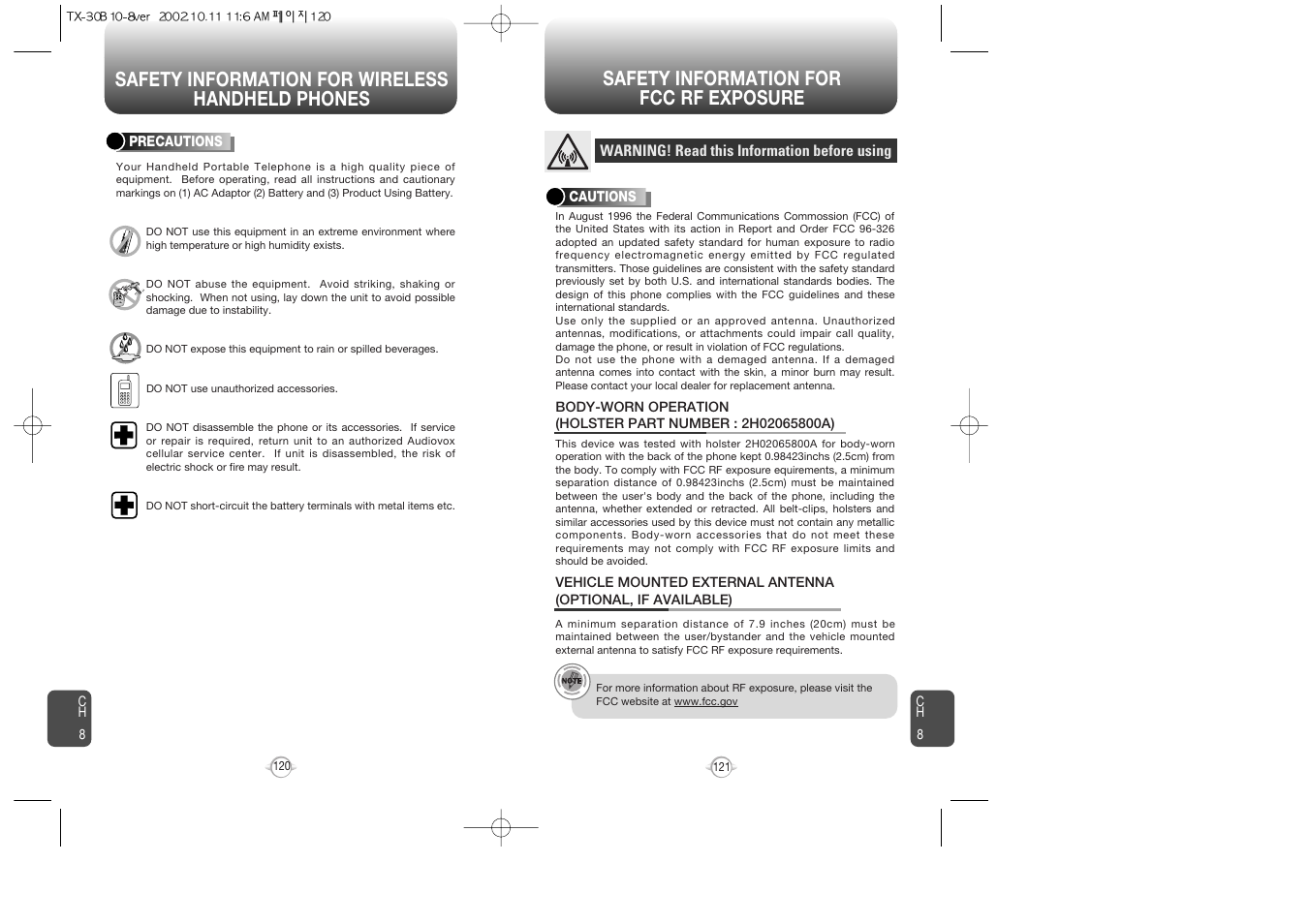 Audiovox CDMA2000 User Manual | Page 62 / 67