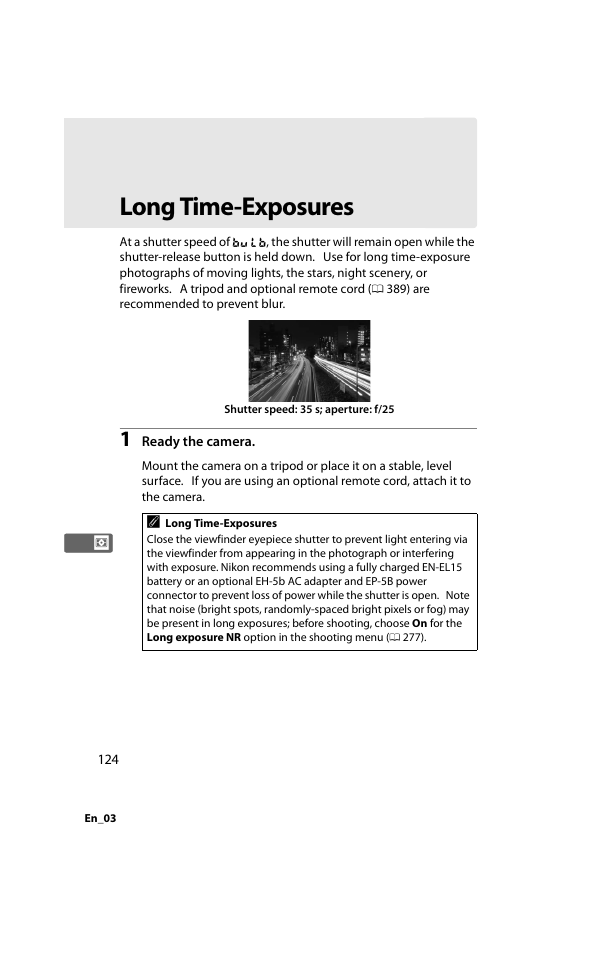 Long time-exposures | Nikon D800 User Manual | Page 148 / 472