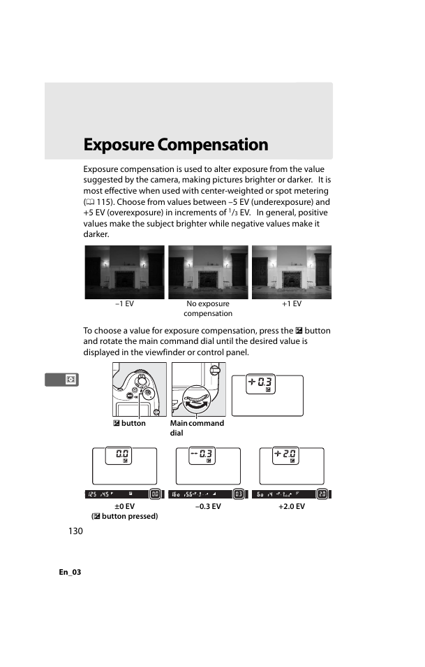 Exposure compensation | Nikon D800 User Manual | Page 154 / 472