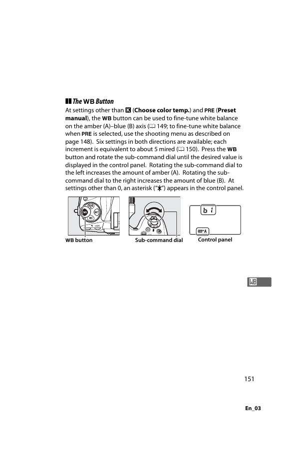 The u button | Nikon D800 User Manual | Page 175 / 472