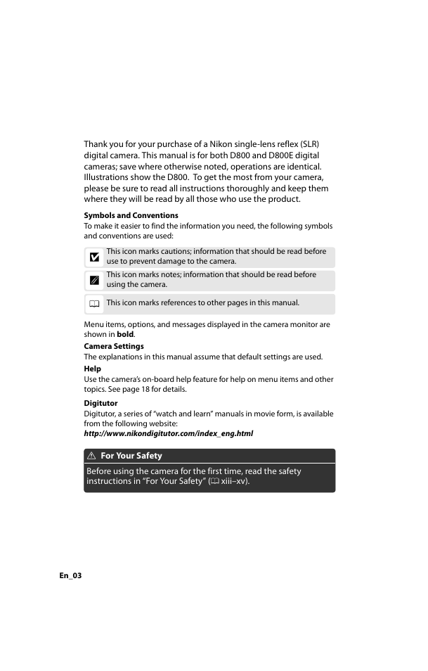 Nikon D800 User Manual | Page 2 / 472