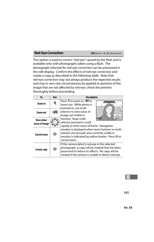 Red-eye correction | Nikon D800 User Manual | Page 369 / 472